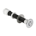 Poussoir pneumatique souple touche inviolable chrom geberit 115. 943. 21. 1 gris fonc