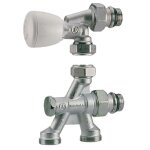 Robinet de radiateur monotube droit 1 / 2 d16  4 voies giacomini r436x062