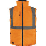 Gilet sans manche rversible hv orange / bleu marine ts delta plus fidj3hvorpt orange fluo