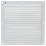 Grille � persienne 436 largeur 250 mm hauteur 250 mm �poxy blanc ral 9010 renson 8713 blanc ral 9010
