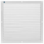 Grille � persienne 436 largeur 300 mm hauteur 300 mm �poxy blanc ral 9010 renson 8338 blanc ral 9010