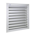 Grille de ventilation 500 x 500 mm aluminium gris renson 41155