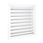 Grille de ventilation 200 x 200 mm aluminium blanc ral9010 renson 411226