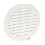 Grille de ventilation en applique 43cm² ronde pour tuyaux fibre ciment d 125 blanc - nicoll - 1bc135 Grille de ventilation en applique 43cm² ronde pour tuyaux fibre ciment d 125 blanc - nicoll - 1bc135