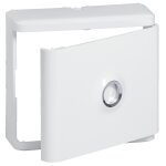 Habillage + porte drivia pour platines de branchement blanc legrand 401185