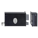 Serrure monopoint en applique 6 gorges horizontale crochet gauche heracles mx - 743 - 02