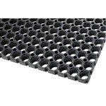 Id group tapis caillebotis caoutchouc paisseur 23 mm 100x150 cm ids m68 noir