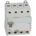 Interrupteur diffrentiel dx - id arrive haute et dpart bas  vis 4p 400v type ac 4 modules 30ma 40a ...