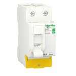 Interrupteur diffrentiel resi9 30 ma 2p peignable 40 a type ac schneider electric r9prc240