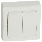 Interrupteur double va - et - vient asl pour appareillage saillie 250 v legrand 086020 n. c.