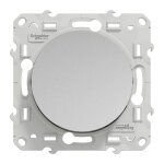 Interrupteur va - et - vient odace 10a  vis aluminium - schneider electric - s530204