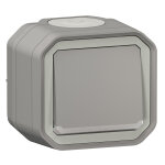 Interrupteur ou va - et - vient plexo 10ax 250v tanche complet saillie gris avec voyant - legrand - ...