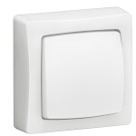 Interrupteur va - et - vient ou poussoir saillie complet blanc - legrand - 086001l