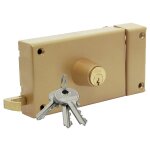 Serrure monopoint zenith 541 horizontal tirage cylindre de 40 mm droite iseo 25020401. 5