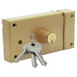 Serrure monopoint zenith 542 horizontal fouillot cylindre de 45 mm droite iseo 25030451. 5