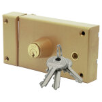 Serrure monopoint zenith 542 horizontal fouillot cylindre de 40 mm gauche iseo 25030405. 5