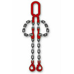 Jean chapuis ets elingue chane 2 brins avec crochet  chape de scurit  verrouillage automatique + ...