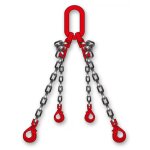 Jean chapuis ets elingue chane 4 brins avec crochet  chape de scurit verrouillage automatique + griffe ...