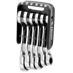 Jeu de 10 cls mixtes  cliquet courtes sur tui portatif facom 467bs. jp10pb