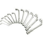 Jeu de 12 cls  pipe dbouches polies 6x6 pans en mm sam outillage 94 - sdj12