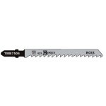 Jeu de 5 lames de scie sauteuse pour le bois 75mm - hanger - tmb7506