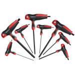 Jeu de 8 cls mles emmanches en 't' 6 pans sphriques - hanger - 250191