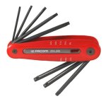 Jeu de 8 clés mâles torx® sur monture - facom - 89a. jm8 Jeu de 8 clés mâles torx® sur monture - facom - 89a. jm8