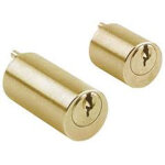 Jeu de cylindres 45mm laiton poli pour verrou trois cls - jpm - 835745 - 01 - 0a