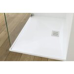 Receveur kinesurf pn24 160 x 80 x 4 cm bonde centr�e sur la largeur kinedo rd1161ad blanc