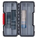 Kit 30 lames de scie sauteuse basic pour bois et mtal avec coffret bosch 2607010903