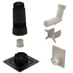 Kit condensation renolux 80 / 125 mm ocre plafond et mural ubbink 184445 ocre