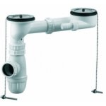 Kit de vidage siphon et bonde sans trop - plein pour vier 2 cuves d60 - valentin - 00 788000 000 00
