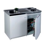 Kitchenette �lectrique 1200x600 plaque 2 feux meuble et frigo 18 / 10 wh franke 692117