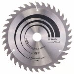 Lame de scie circulaire 165 x 20 x 1, 7mm optiline wood pour le bois 36 dents - bosch - 2608642602