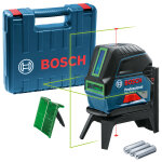Laser points et lignes gcl 2 - 15 g professional + 3 piles 1, 5 v + coffret bosch 0601066j00