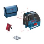 Laser points et lignes gcl 25 professional + 4 piles 1, 5 v bosch 0601066b00