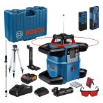 Laser rotatif 18v grl 600 chv + 1 batterie procore 4ah + chargeur + coffret standard bosch 06159940p5 ...