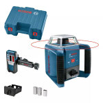 Laser rotatif grl 400 h professional + 2 piles 1, 5v lr20 + 1 pile 9v 6lr61 + coffret - bosch - 0601061800 ...