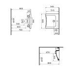 Lavabo pmr standard conforma 60cm s20 - vitra - 5289b003 - 0001