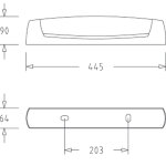 Lebenoid rglette salle de bain eo s19 sans source lumineuse ssl avec interrupteur blanc - l?bnod ...