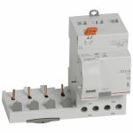 Bloc diffrentiel adaptable  vis dx pour disjoncteur 1 module par ple 4p 400 v type ac 40 a 300 ma ...