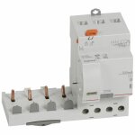 Bloc diffrentiel adaptable  vis dx pour disjoncteur 1 module par ple 4p 400 v type ac 63 a 300 ma ...