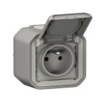 Prises 2p + t avec obturateur en saillie - legrand - 069731l