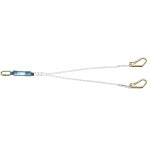 Longe antichute double drisse ldad - 1, 5 - 10 - 10 blanc tractel 77992 blanc