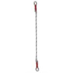 Longe en corde tress�e 1m nue ld1bb tractel 33692 blanc