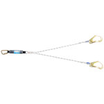 Longe double drisse absorbeur ldad12 1 - 11 - 53 - 53 tractel 84452 blanc