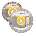 Lot de 2 disques diamant spcial maon 125 et 230 mm bosch 06159975h9