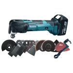 Dcoupeur - ponceur multifonctions 18 v + 2 batteries 4 ah + chargeur rapide + coffret makpac makita ...