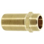 Mamelon long double m�le 40 mm 3 / 4 laiton garis d04104b