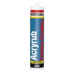 Mastic acrylique acryrub faade exterieur 300ml - soudal - 120663